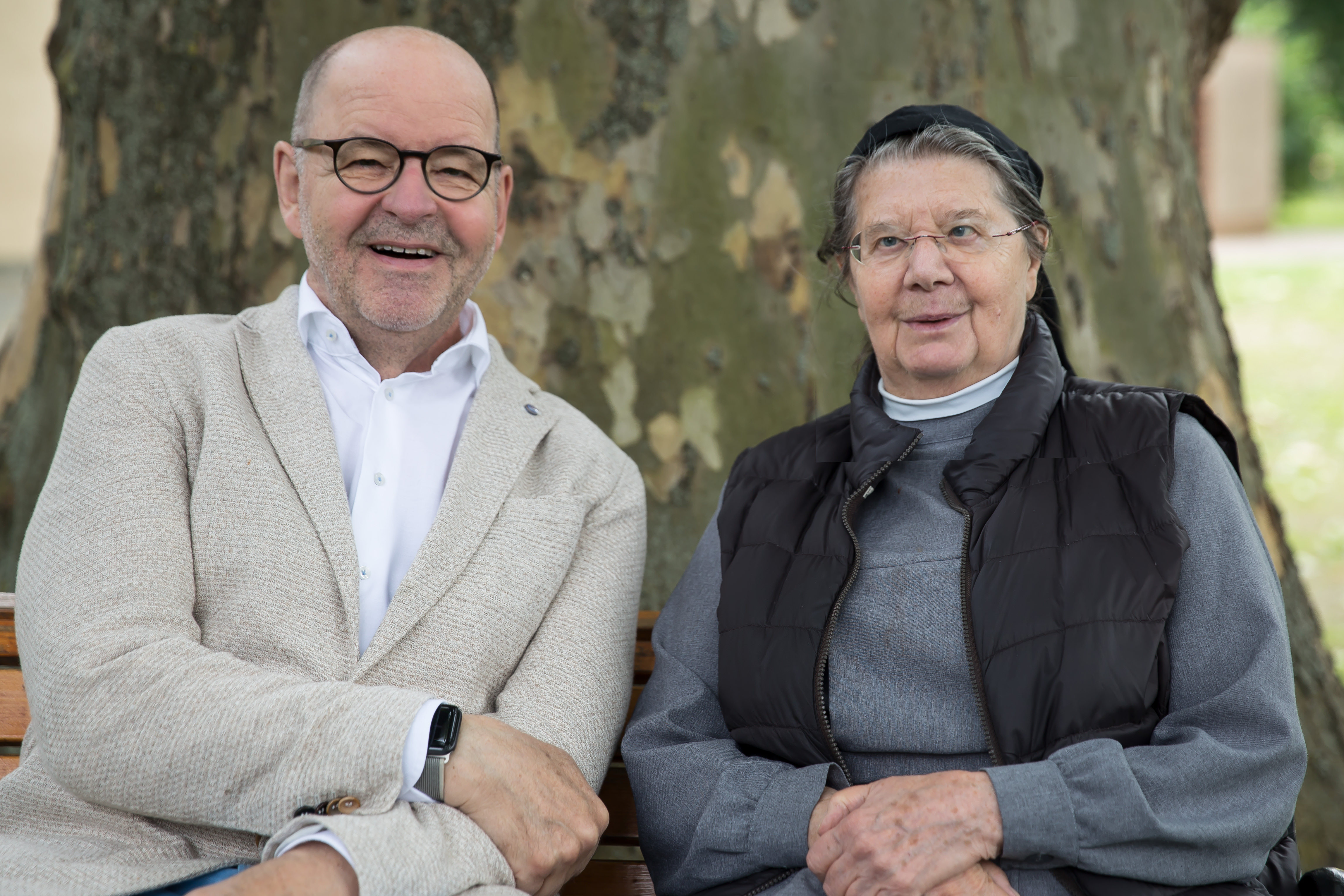 Ulrich Vowe mit Schwester Theresia
